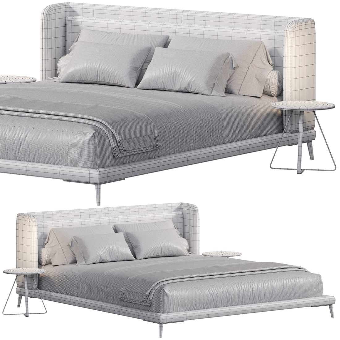 Austin Bed By Boconcept 3D Model for Corona | CGMood