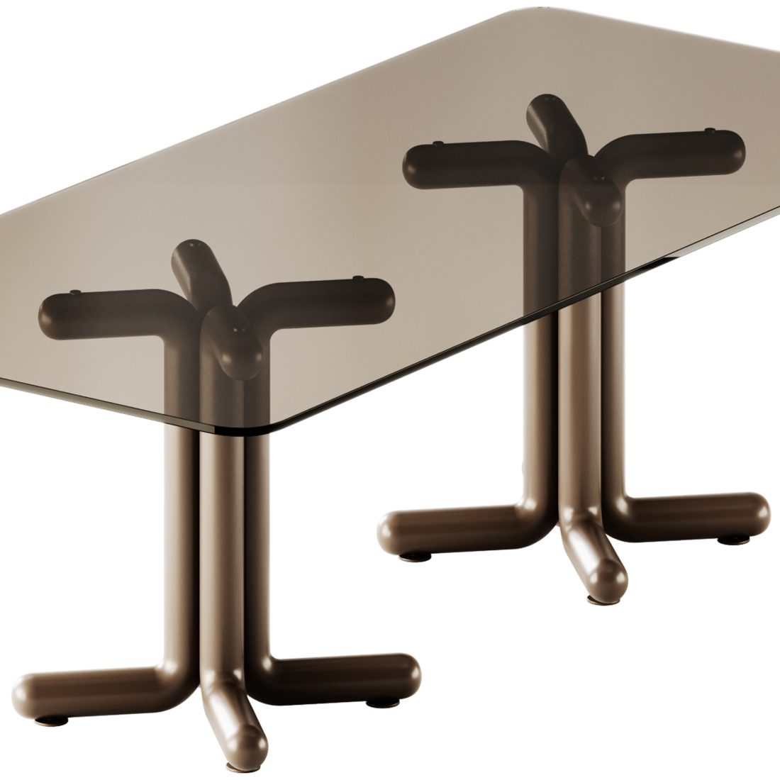 Tondo Rectangular Dining Table By Porada 3D Model for Corona | CGMood