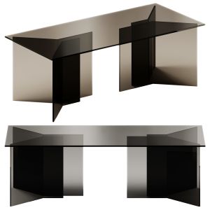 Tonelli Design Thrim Rectangular Glass Table
