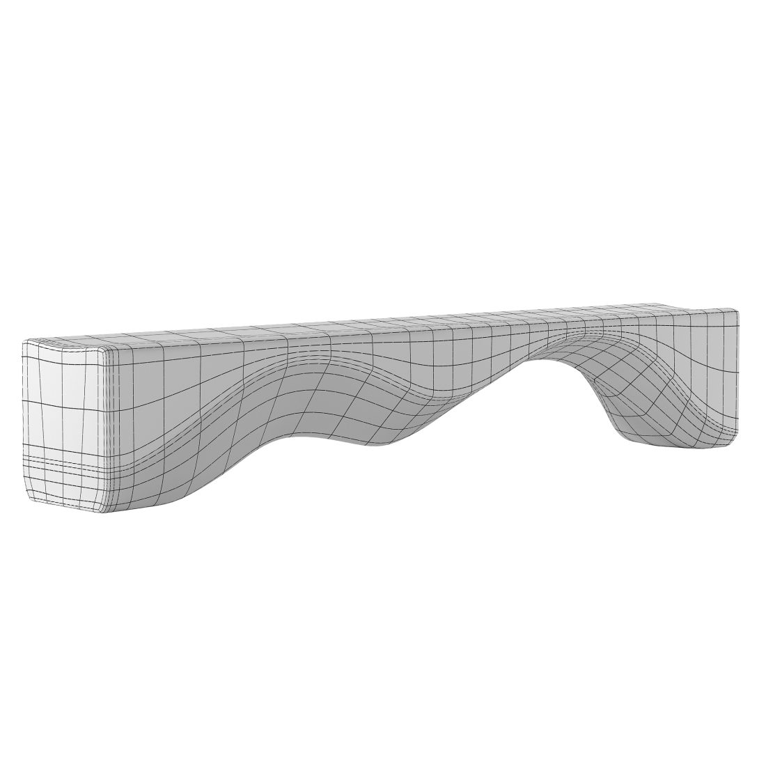Mountains Bench Riva Riva 1920 - Mountains Bench 3D Model for Corona | CGMood