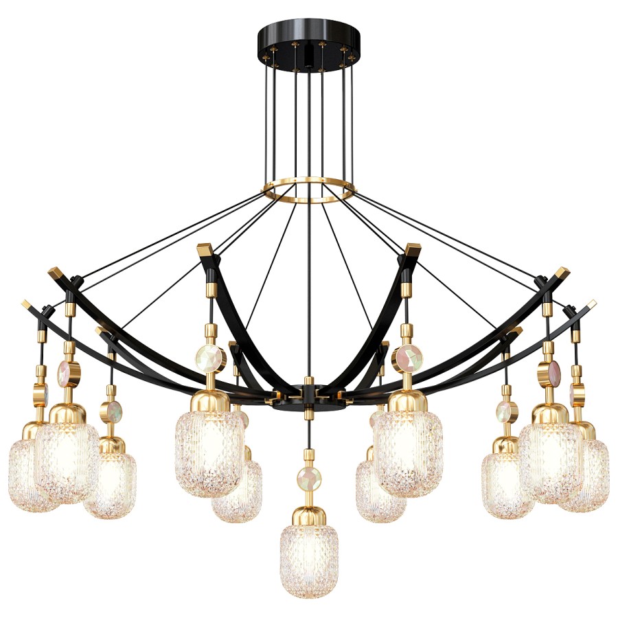 Snapshot of Hanging Textured Chandelier Module