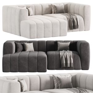 Langham Channel Tufted 2 Piece Modular Sectional S