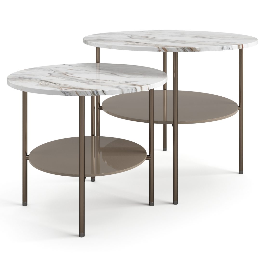 Lelong23 Coffee Tables Set - 3D Model for VRay, Corona