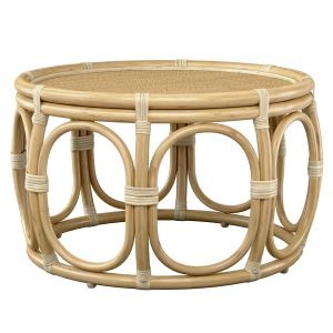 Ter Round Wicker Rattan Bamboo Table
