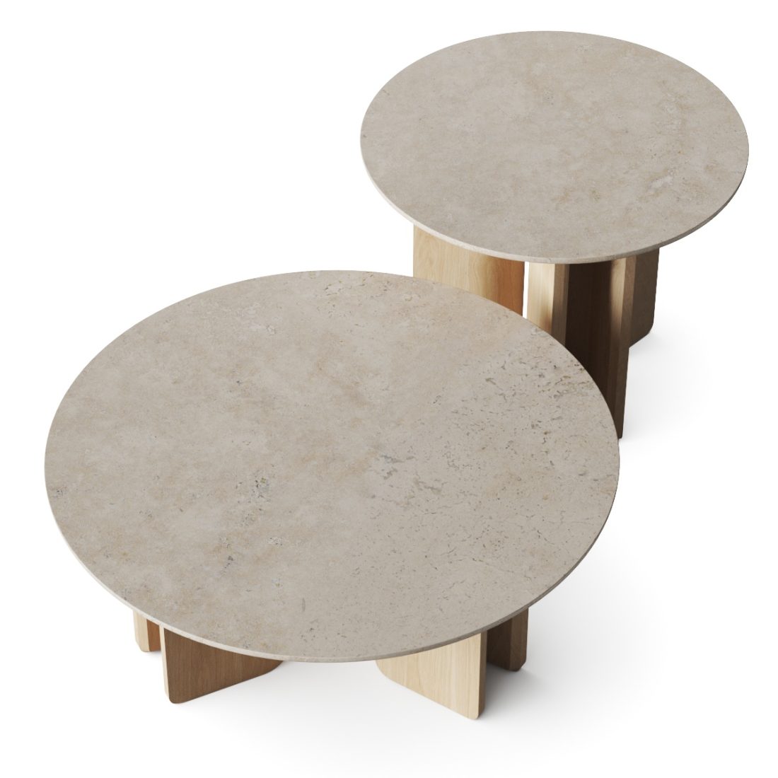 Arhaus Jaira Round Coffee Tables - 3D Model for VRay, Corona