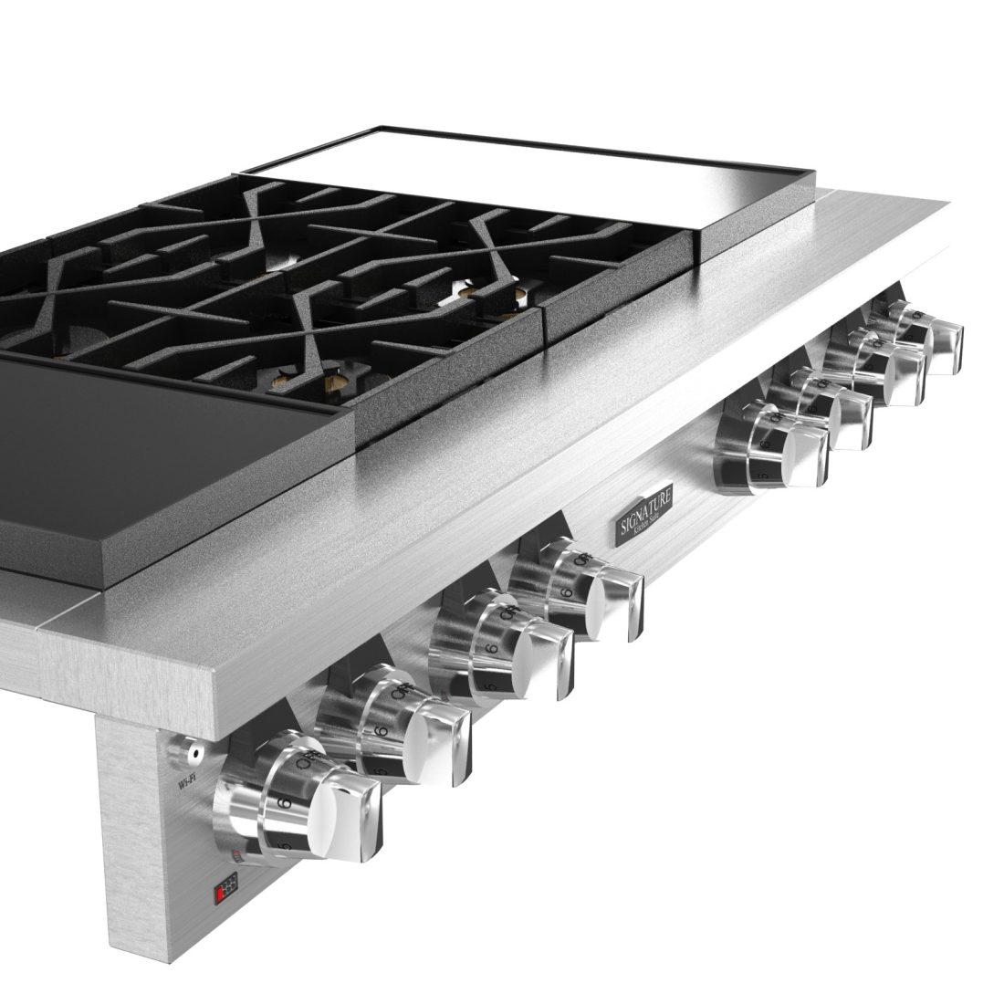 Pro Rangetop Signature 48-inch Dual-fuel Pro Rangetop 3D Model for VRay | CGMood