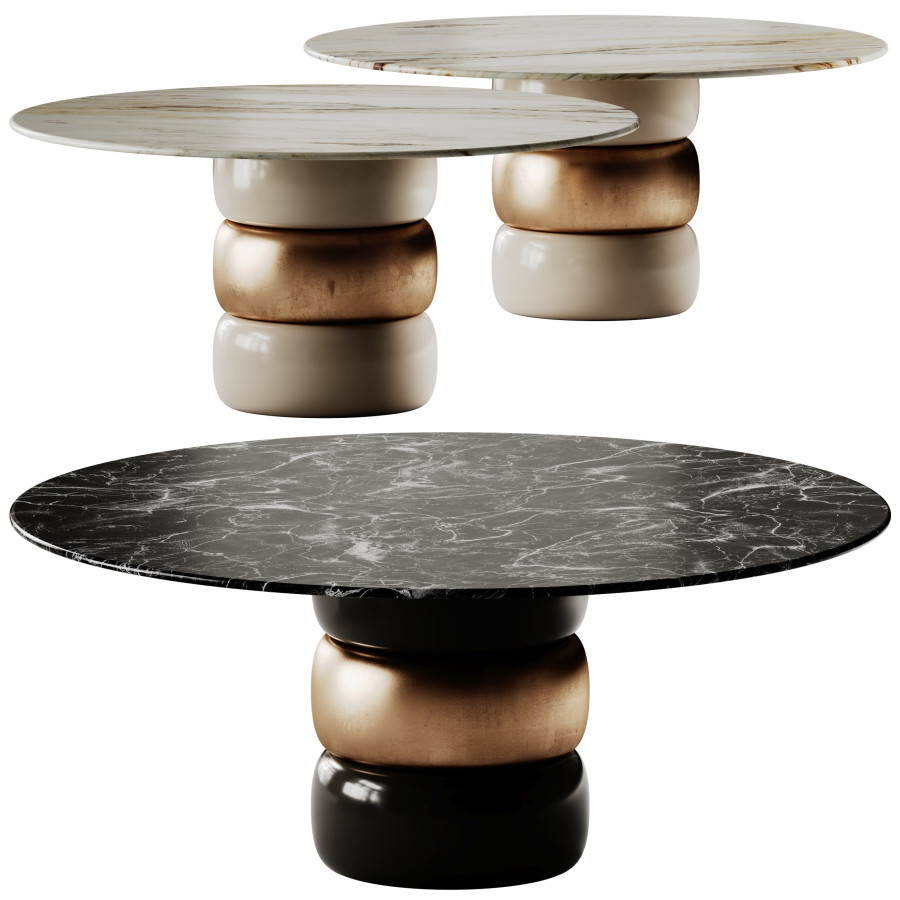 Marelli Lua Round Dining Table 3D Model for Corona | CGMood