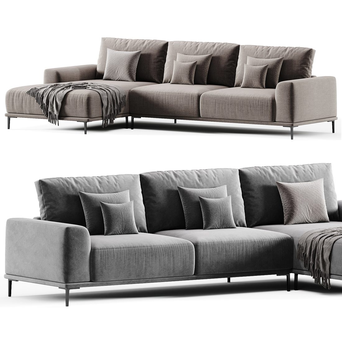 Sofa Eichholtz Lounge Sofa Montado By Eichholtz - 3D Model for Corona