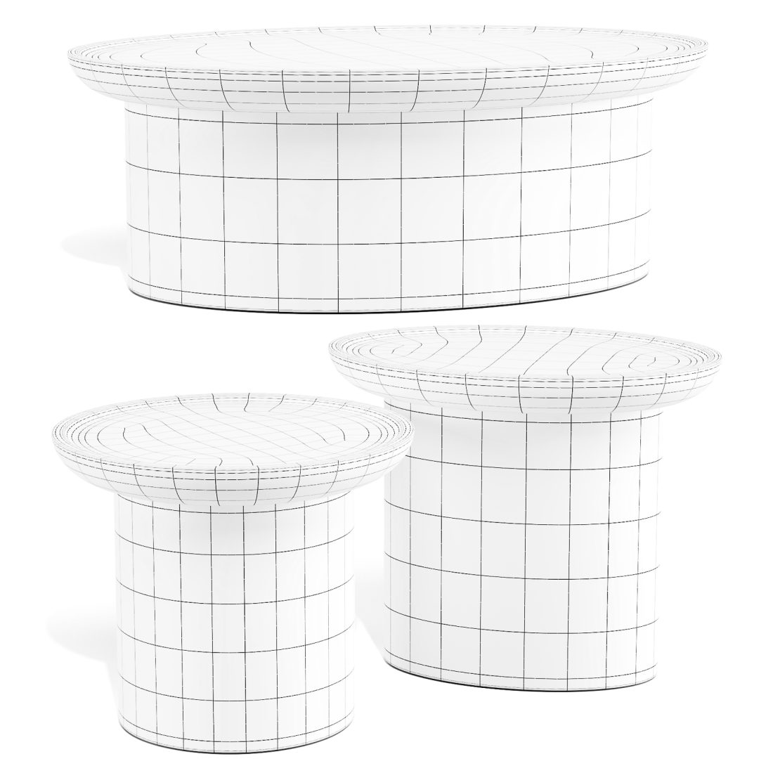 Findley - Coffee And Side Tables Set 02 3D Model for Corona | CGMood