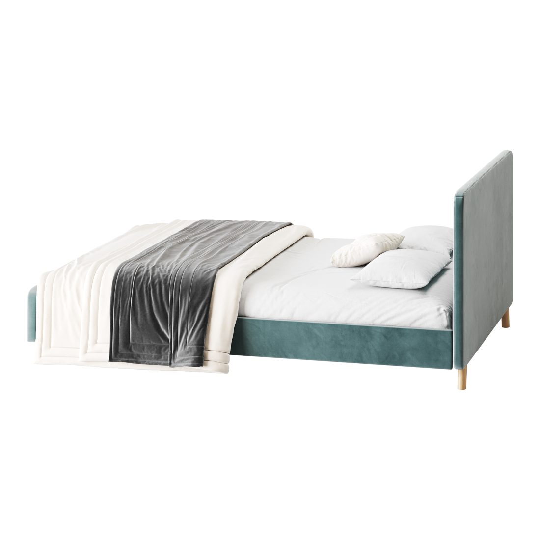 Emmerson Upholstered Low Rise Bed Frame - 3D Model for Corona