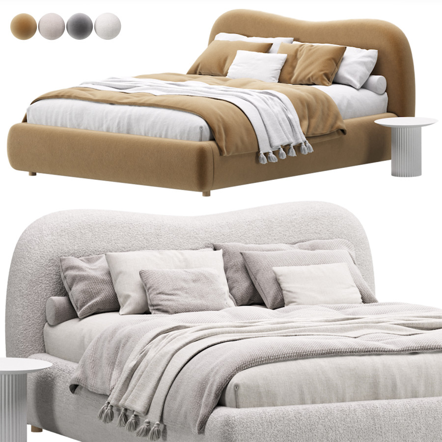 Bed Amber - 3D Model for Corona