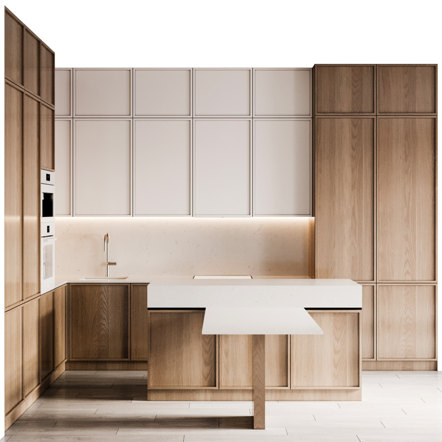 Kitchen 120 3D Model for VRay, Corona | CGMood