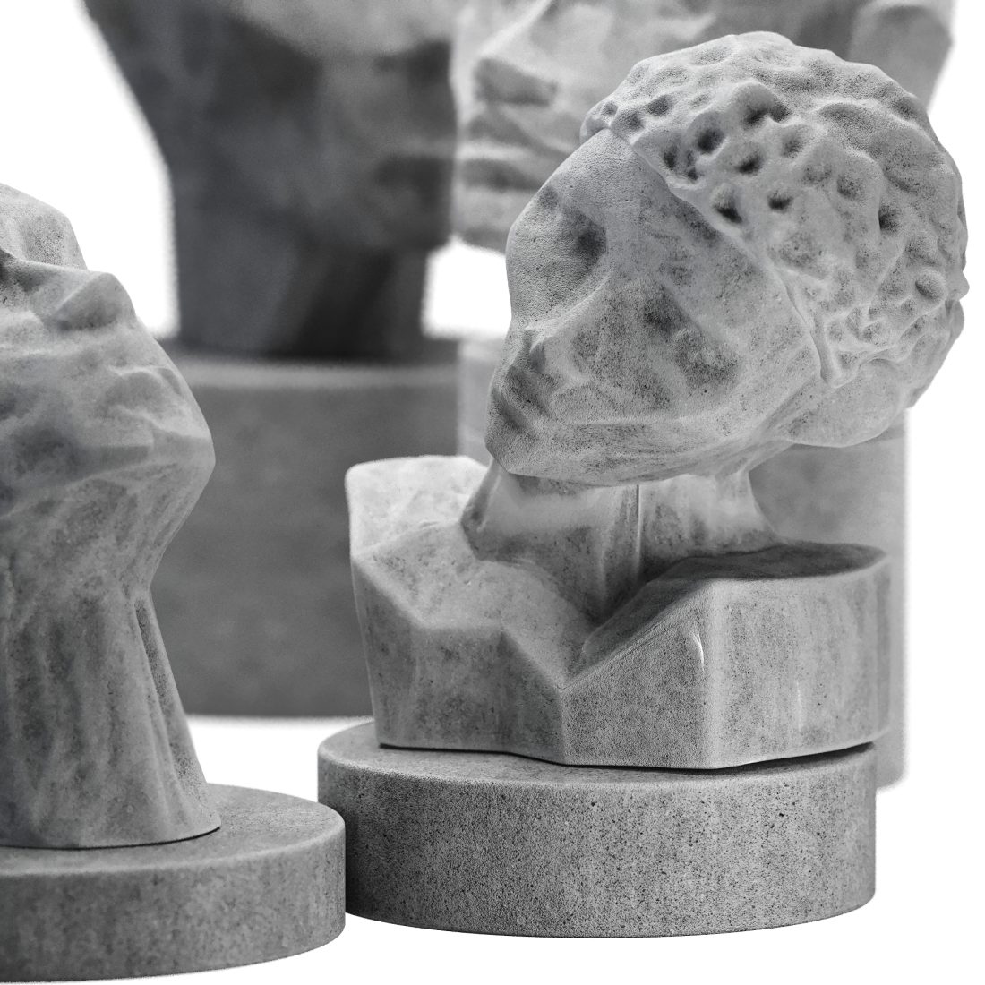 Bust Sculpture 3D Model for Corona | CGMood