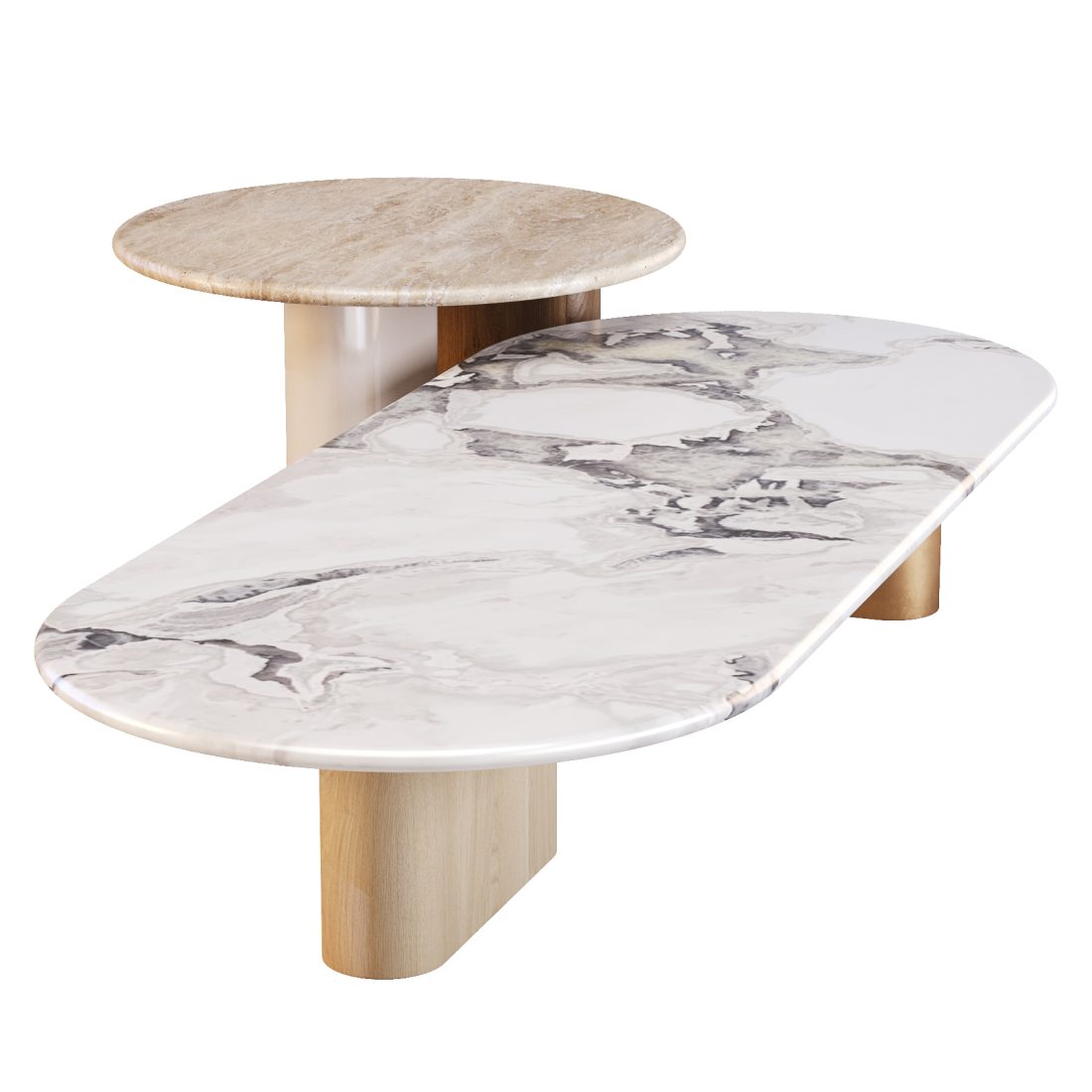 Onno - Coffee And Side Tables Set 01 3D Model for Corona | CGMood