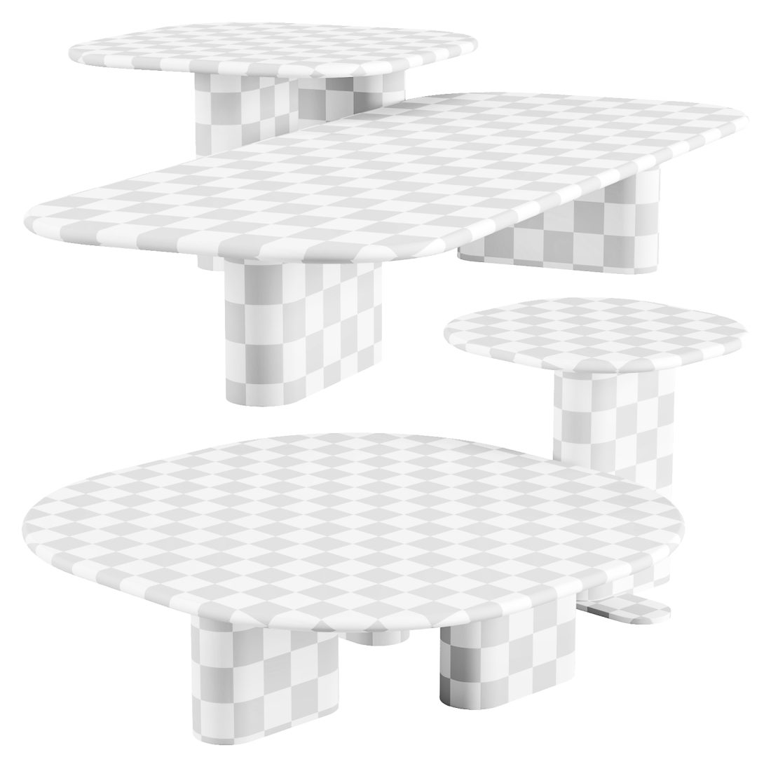 Onno - Coffee And Side Tables Set 02 3D Model for Corona | CGMood