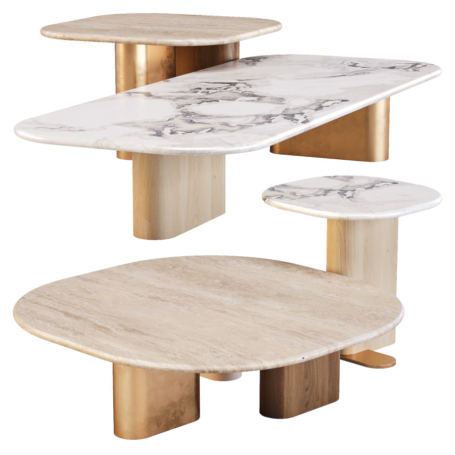 Onno - Coffee And Side Tables Set 02 3D Model for Corona | CGMood