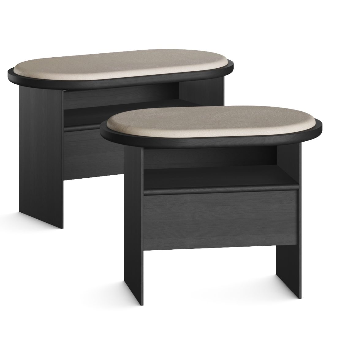 Gallotti And Radice Sensei Nightstand Bedside 3D Model for VRay