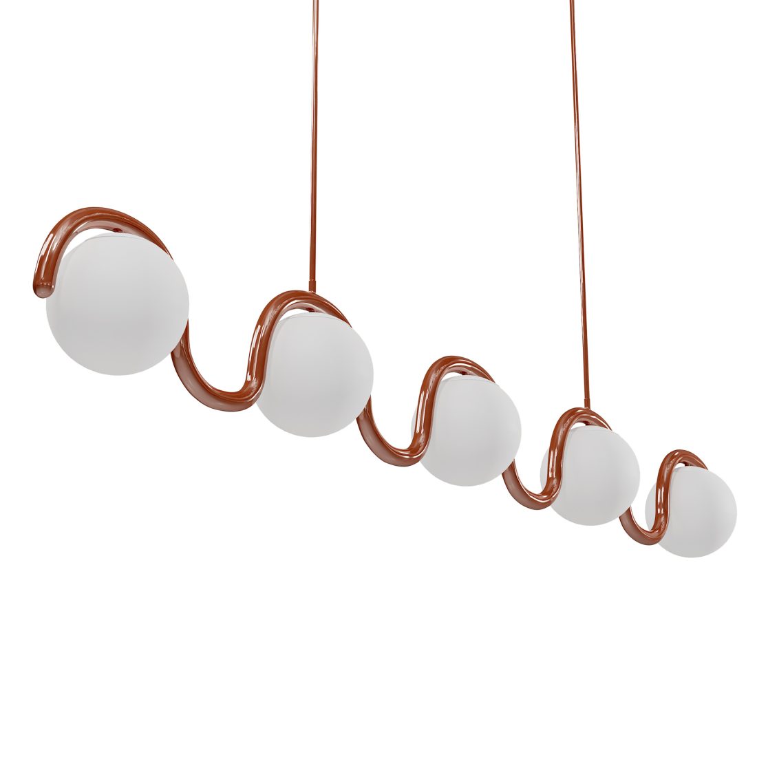 Lenox 5 Globe Linear Chandelier V By Astraeus Clar 3D Model for