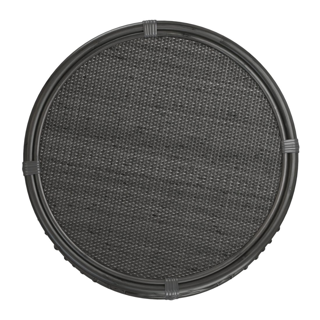 Black Bamboo Round Table With Rattan Tabletop 3D Model for VRay | CGMood