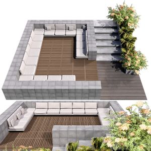 Sitting Area No9 3D Model for VRay, Corona | CGMood