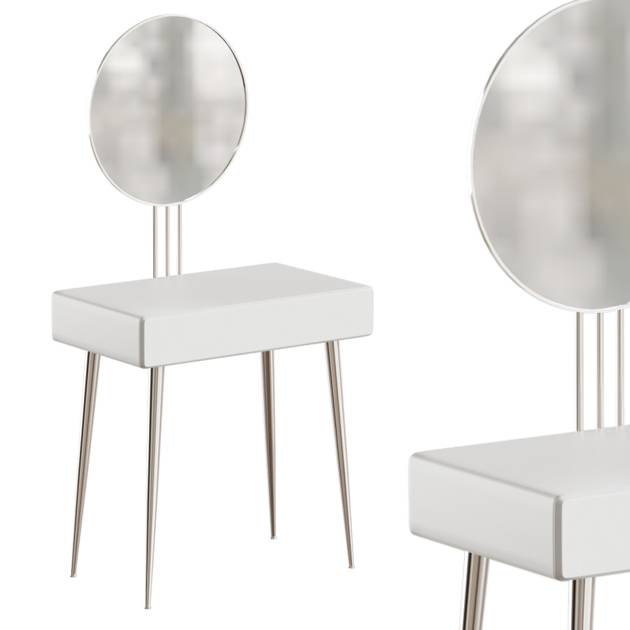 codman silver dressing table and stool Christine Makeup Dressing Table Set