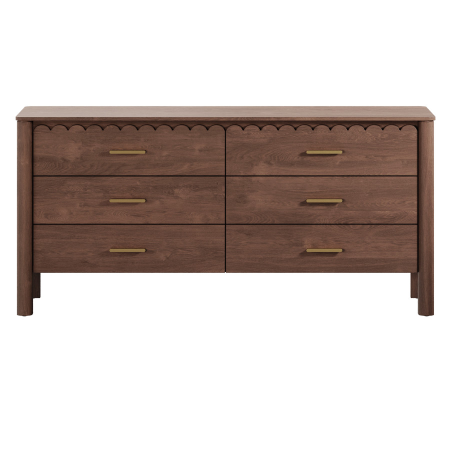 red dress annie Moonshine Costway 6-Drawer Freestanding Dresser Regular Fit Size:Custom-Made SID-FD1541