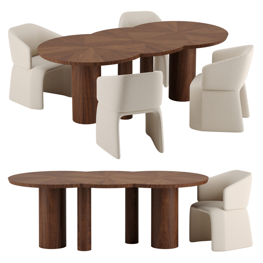 Bisou Dining Table And Icarus Chair by CGDuck