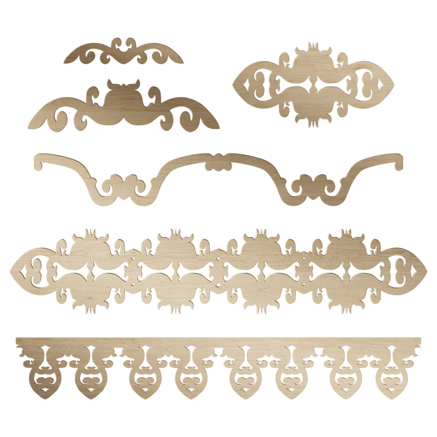 Set Of Decorative Elements 01 by RoutArt