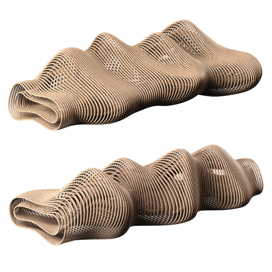 Parametric Bench N5 by 3d Vlad