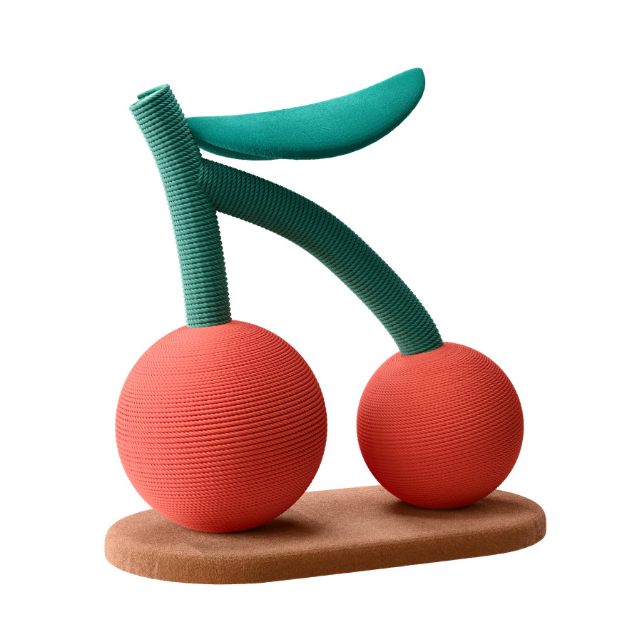 Cherry-shaped Cat Scratching Post by buluw and mae