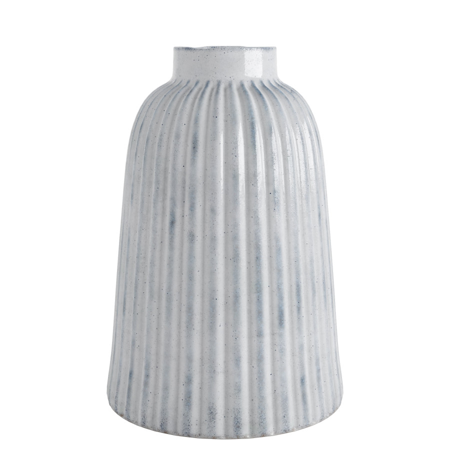 Striped Glazed Bottle Vase by HoaiSon SP