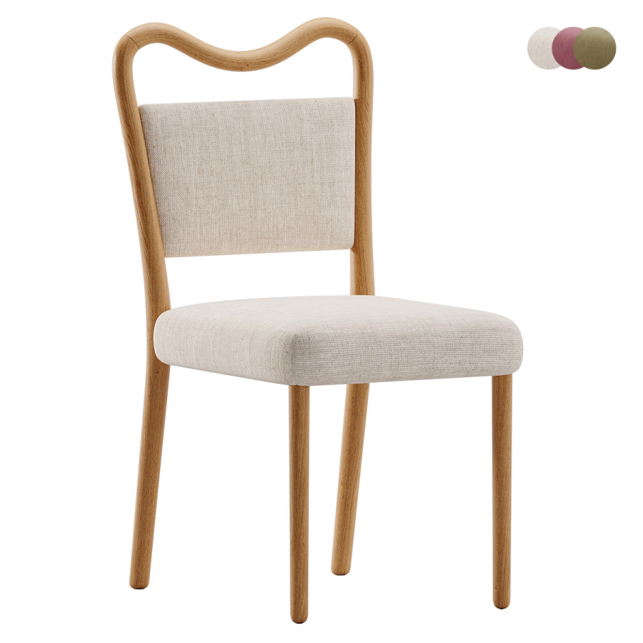 Monte Ivory Performance Dining Chair by Asilbek Asadov