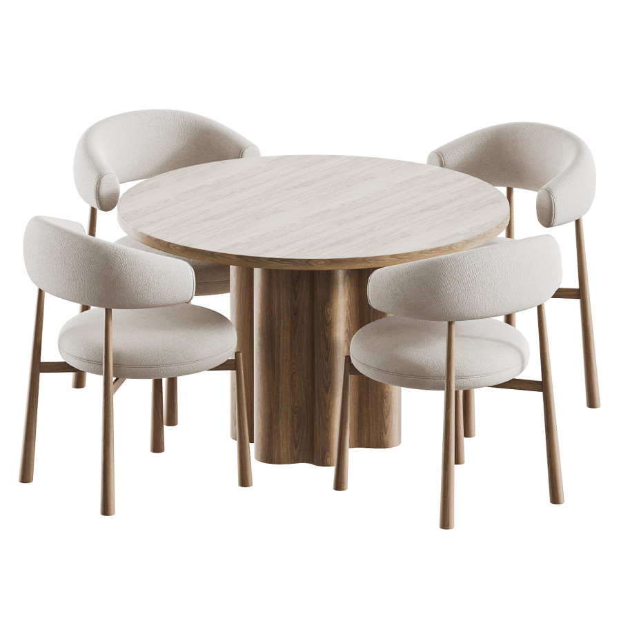 Piccolo & Maris Dining Set by LIFEDAR Studio