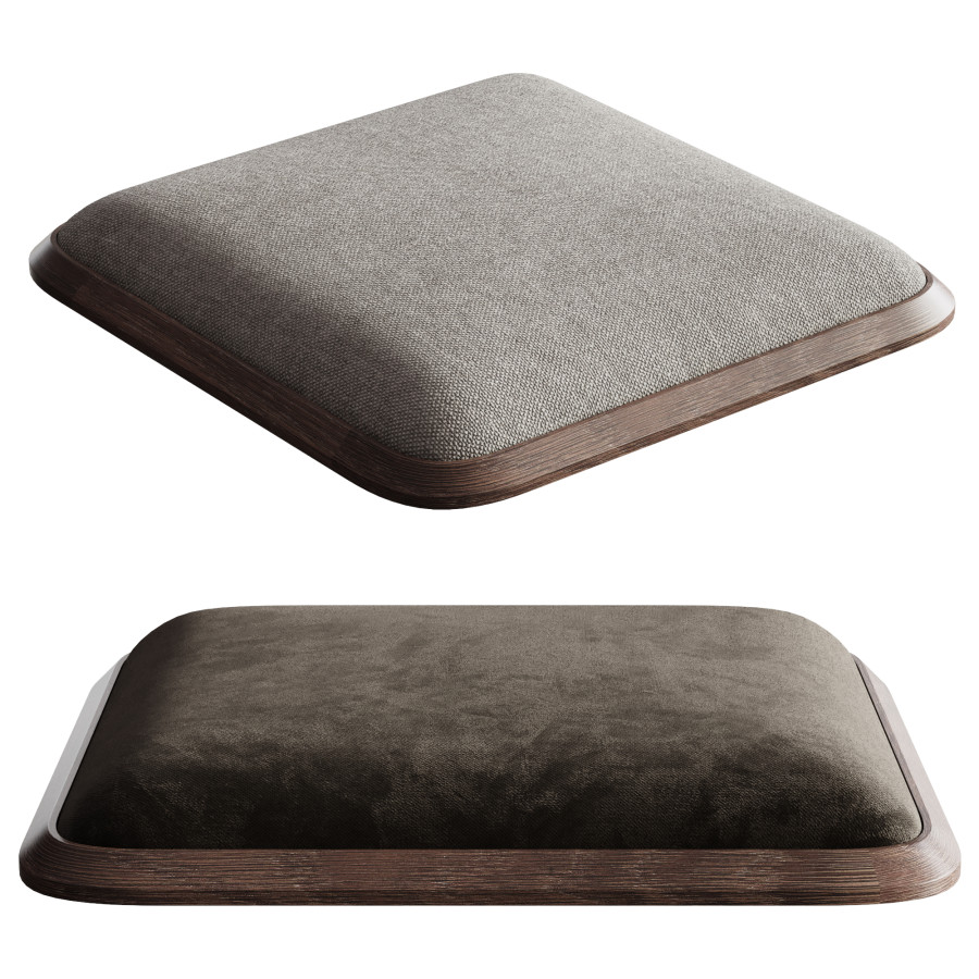 Fabric Square Seat Cushion 05 by Adrian Scott
