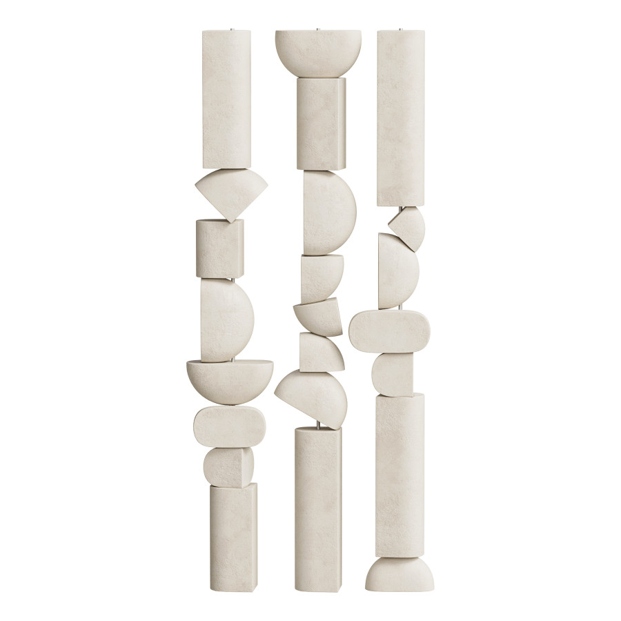 Modern Geometric Sculpture Decor by Serin Pro