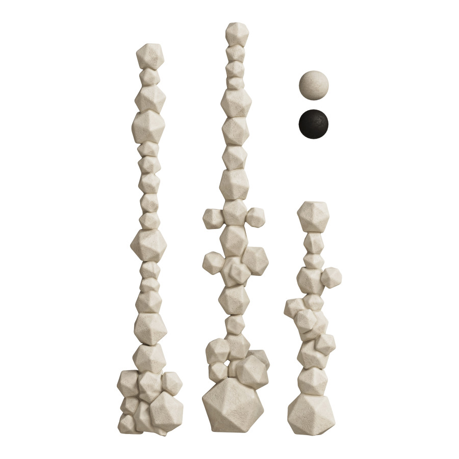 Floor Decorative Geometric Sculpture Set by Serin Pro