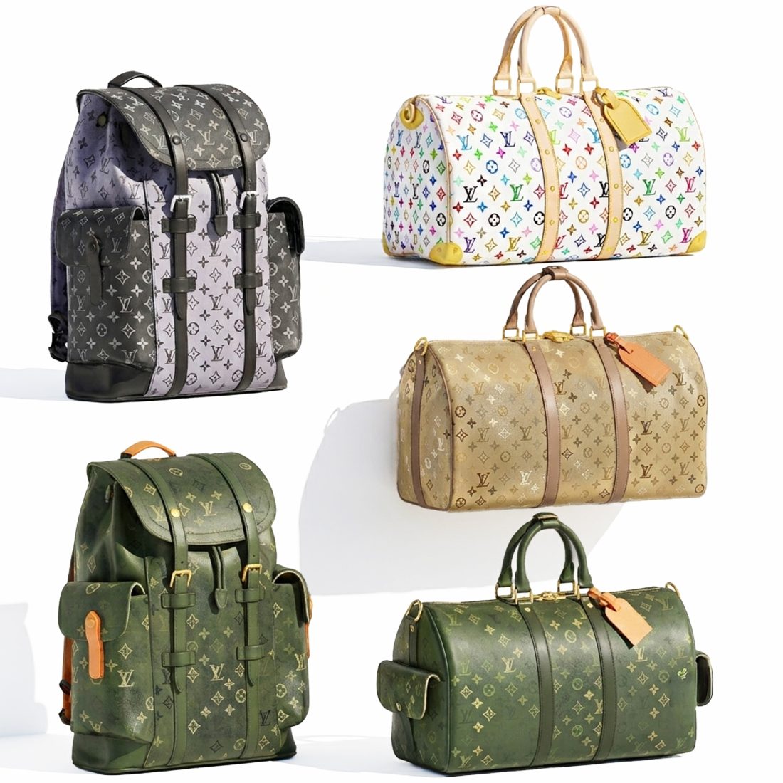 briefcase backpack louis vuitton Damier Graphite Bag The interior Louis Vuitton M80596 MonogramEmpreinte Bag
