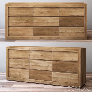 Reclaimed Russian Oak 9-drawer Dresser
