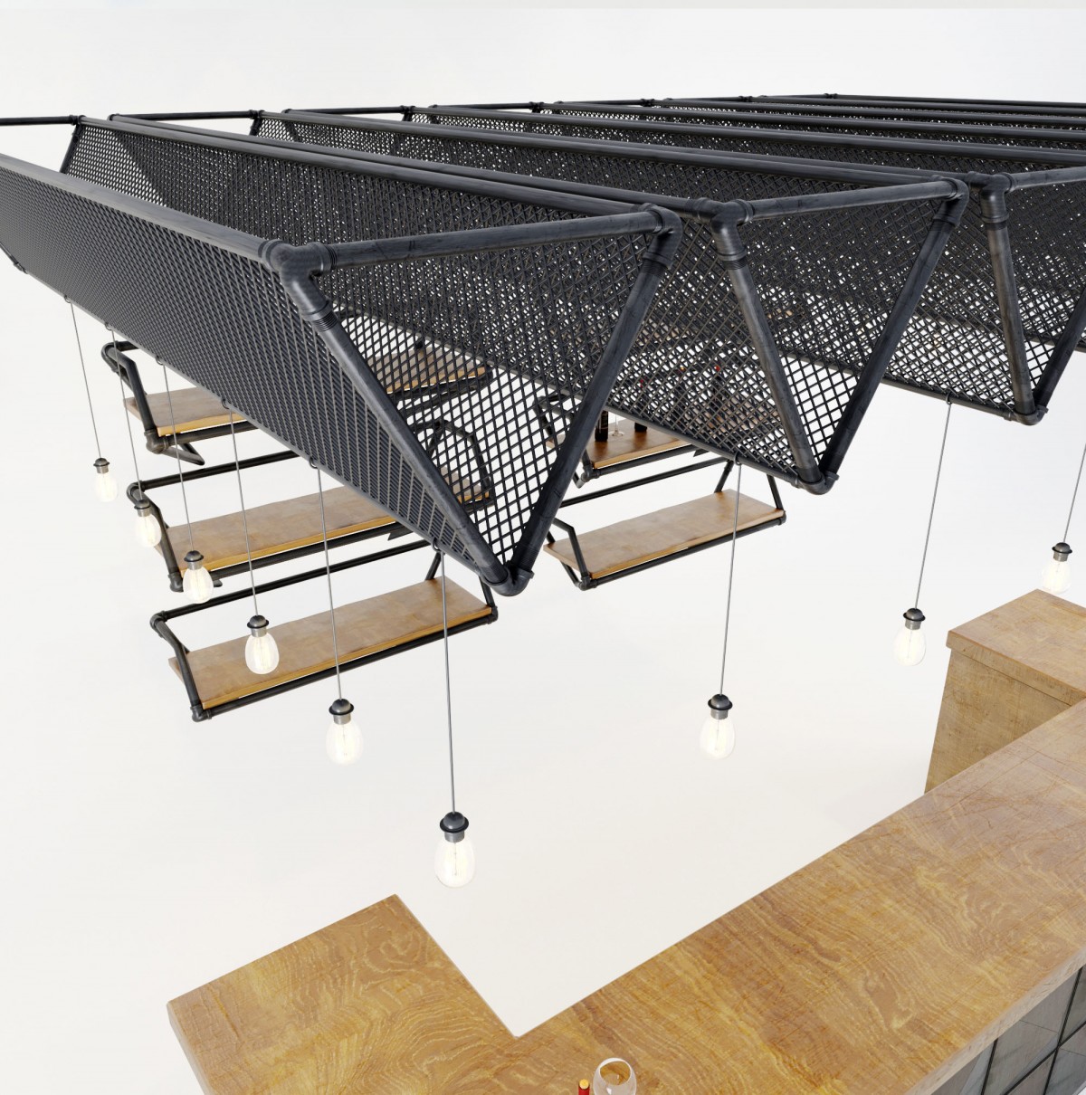 Loft Bar 3D Model for Corona | CGMood
