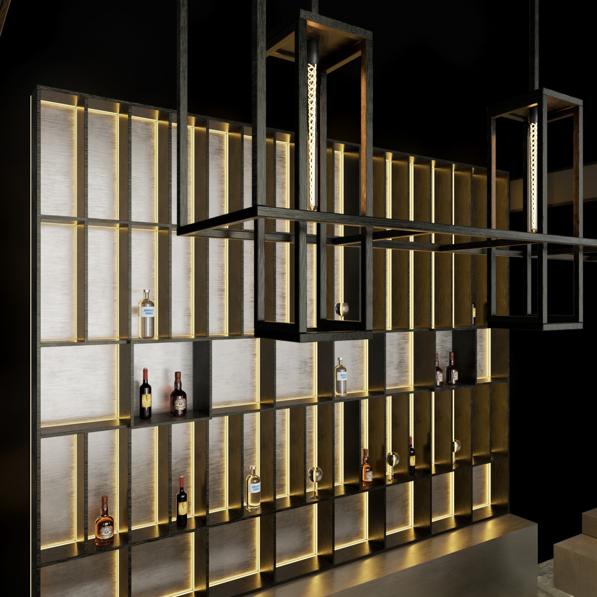 Loft Bar 3D Model for Corona | CGMood