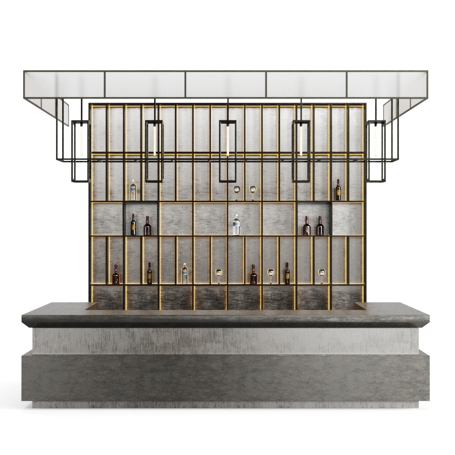 Loft Bar 3D Model for Corona | CGMood