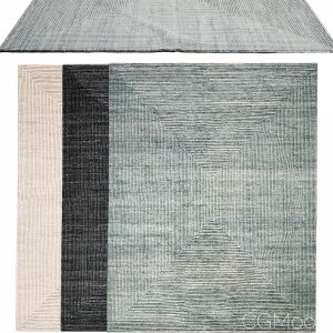 Rh Ellipse Hand-knotted Wool Rug Low Poly