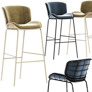 Contemporary Bar Chair Upholstered