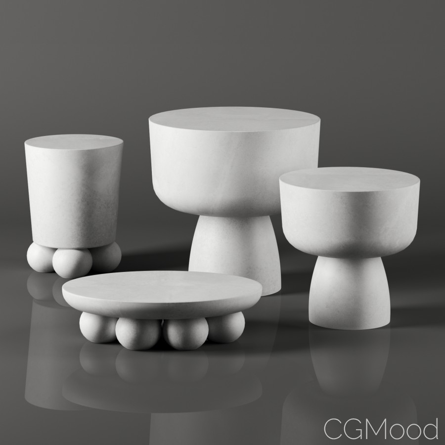 Side Tables By Alentes 3D Model for Corona | CGMood