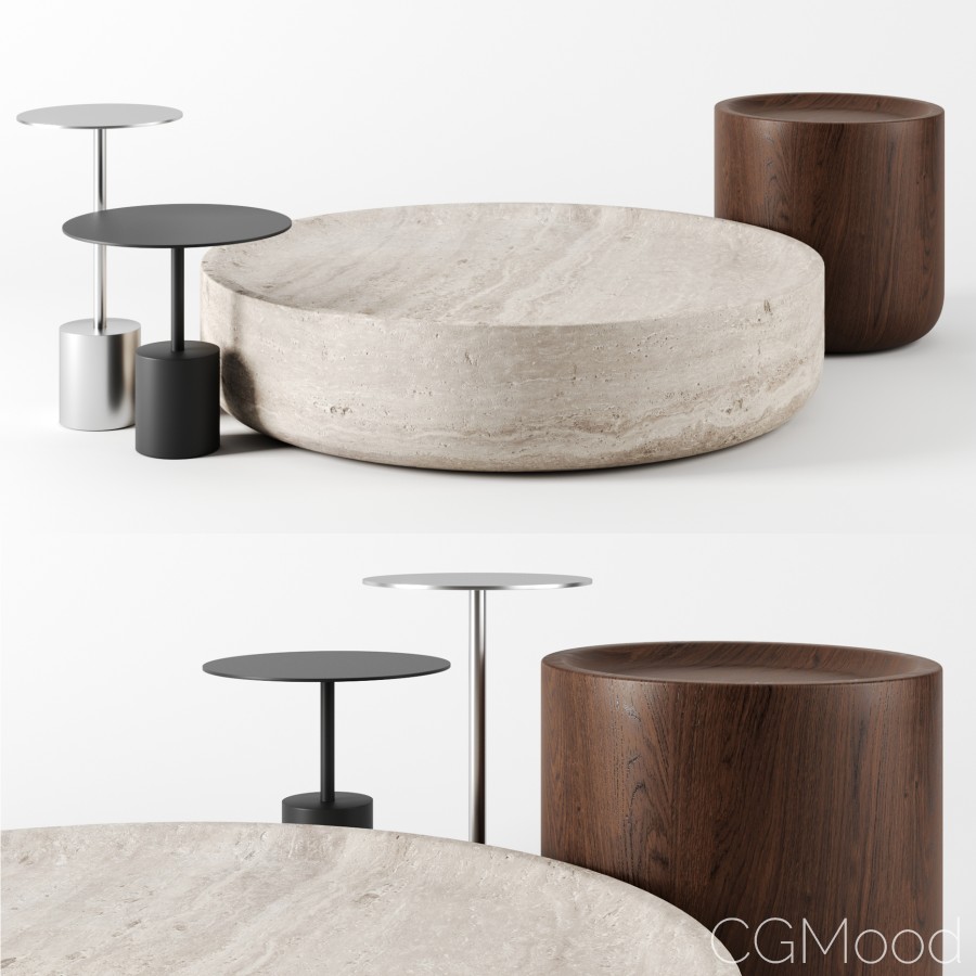 Coffee Tables Set - 3D Model for Corona