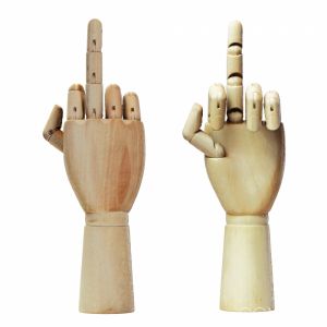Figurine Fuck Wood Hand