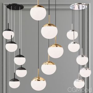 Yearby 5-light Cluster Globe Pendant
