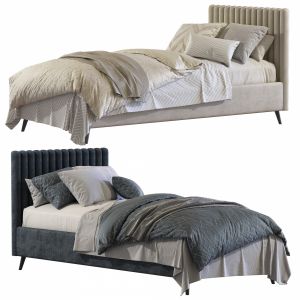 Bed with a soft headboard Set 92