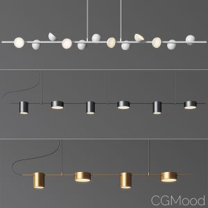 Linear Suspension Chandelier Collection 02