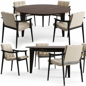 Minotti Penthouse Table And Fynn Dining Chair